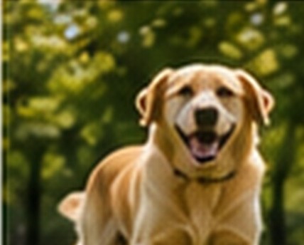 Dog playing in a Columbus park